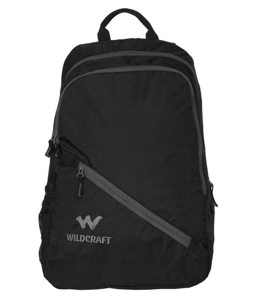 Wildcraft Black Polyester Casual Backpack Buy Wildcraft Black