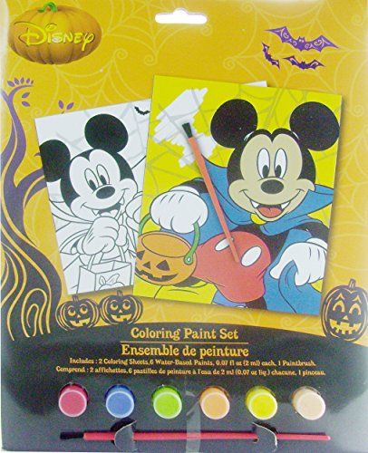 Disney Mickey Mouse Halloween Fun Coloring Paint Set - Buy Disney ...