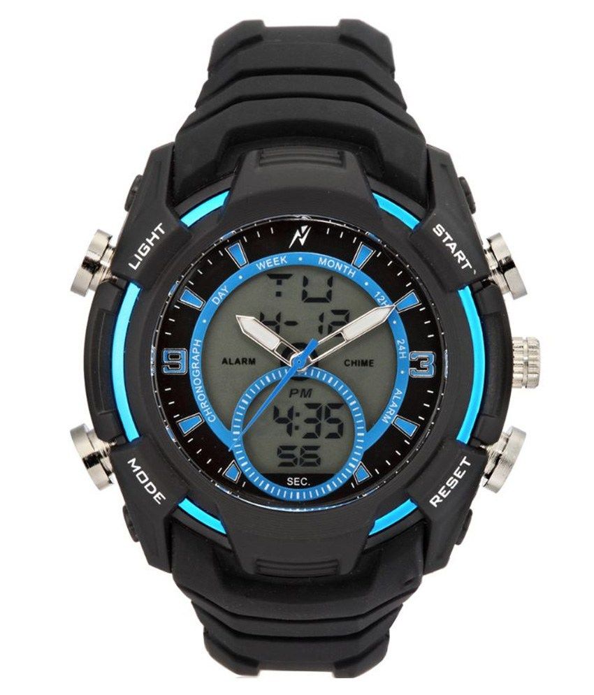matte black digital watch