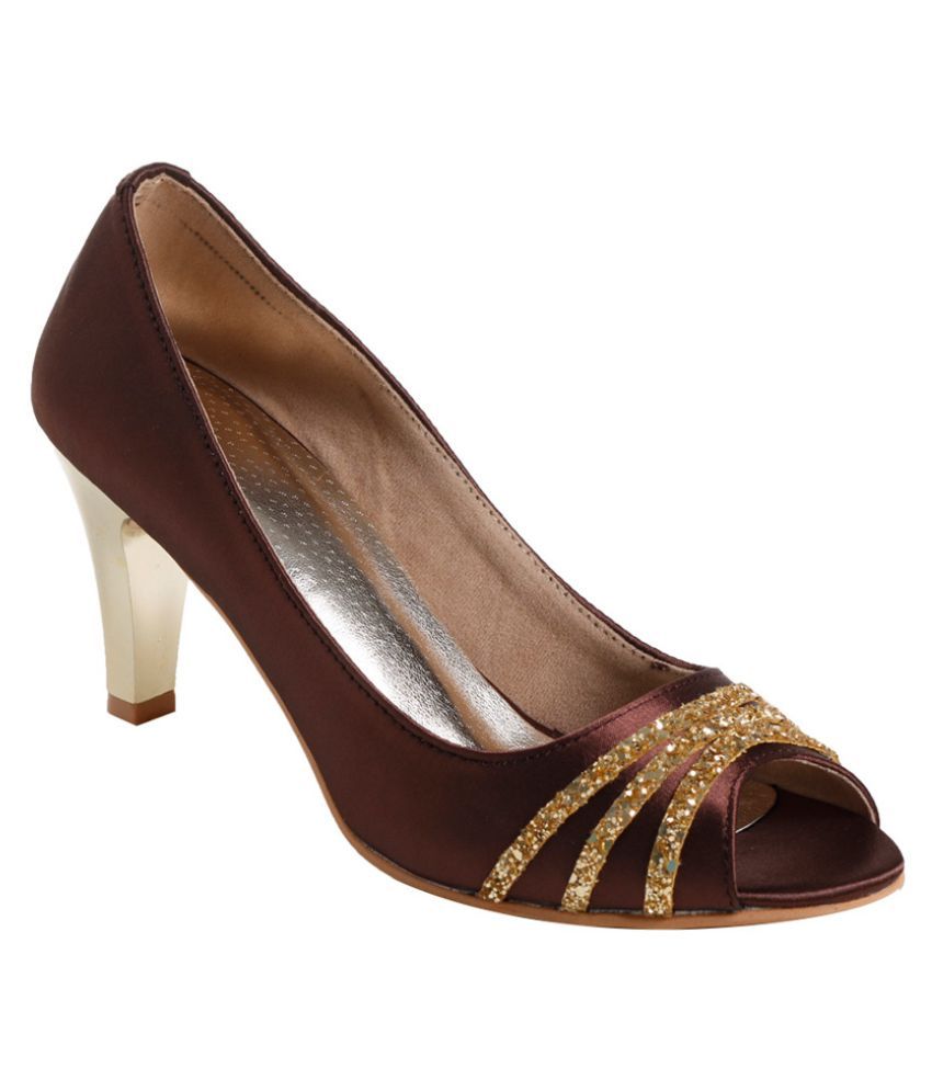 chocolate brown stiletto heels