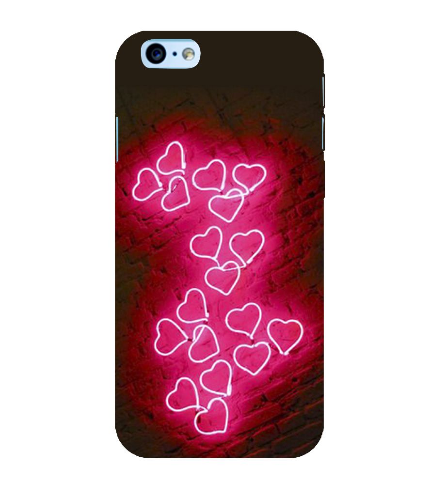 Fiobs Hearts in pink Back Case Cover for Apple iPhone 6 - Printed Back ...