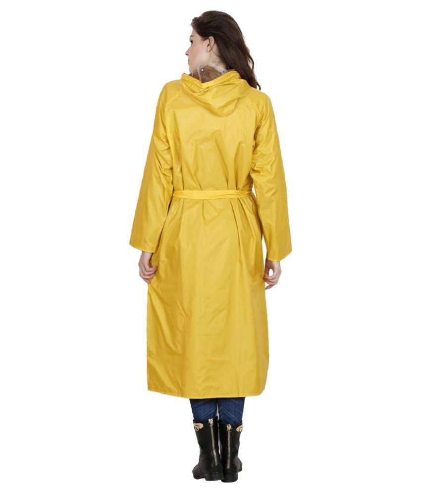 Versalis Yellow Polyester Long Raincoat - Buy Versalis Yellow Polyester ...