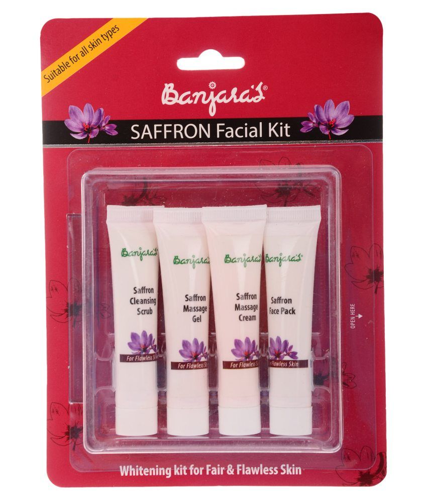 Banjaras Saffron Facial Kit (4 Tubes Inside) Buy Banjaras Saffron