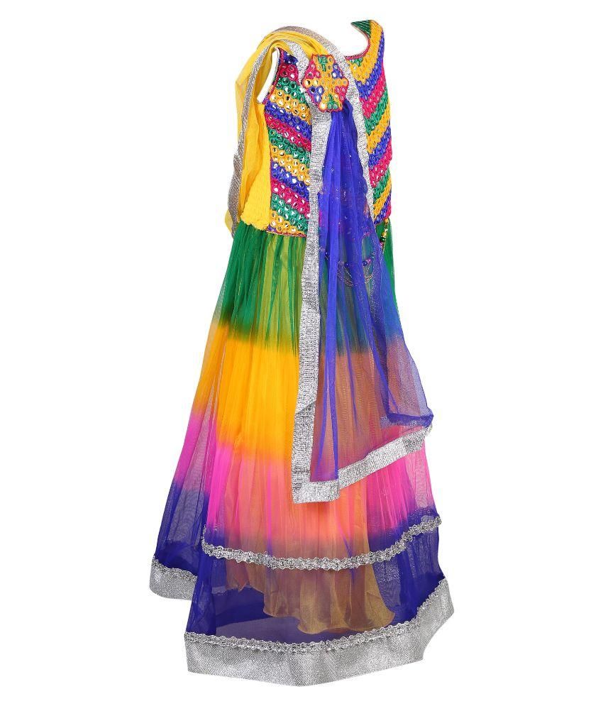 multicolored lehenga