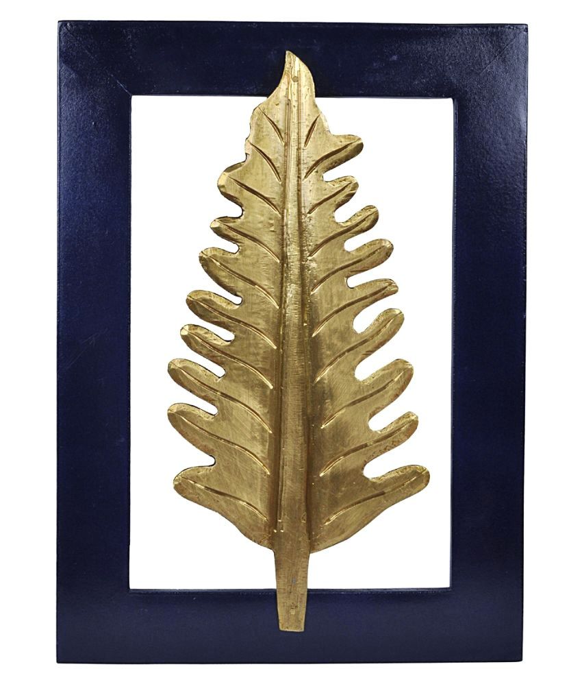 Lal Haveli Wood Wall Hanging Frame Sculpture Showpiece Jharokha Gold