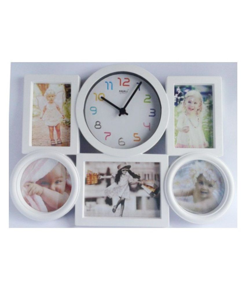 Anjali Pvc Wall Hanging White Collage Photo Frame