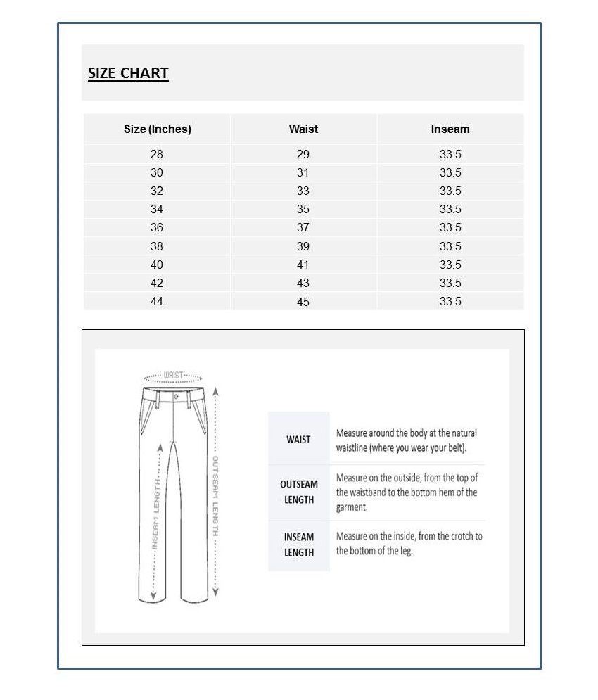 peter england xl size chart t shirt
