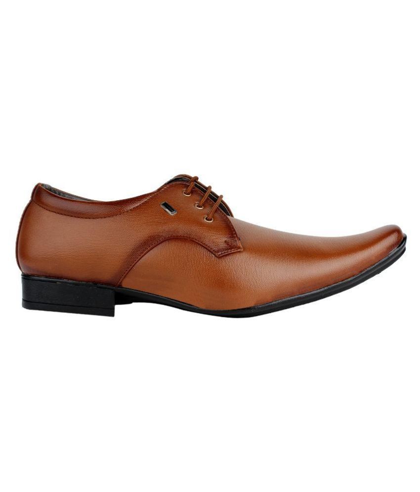 brown formal shoes with black pants