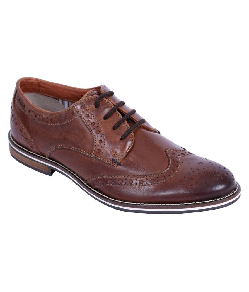 Gaitonde Brown Brogues Shoes - Buy Gaitonde Brown Brogues Shoes Online ...