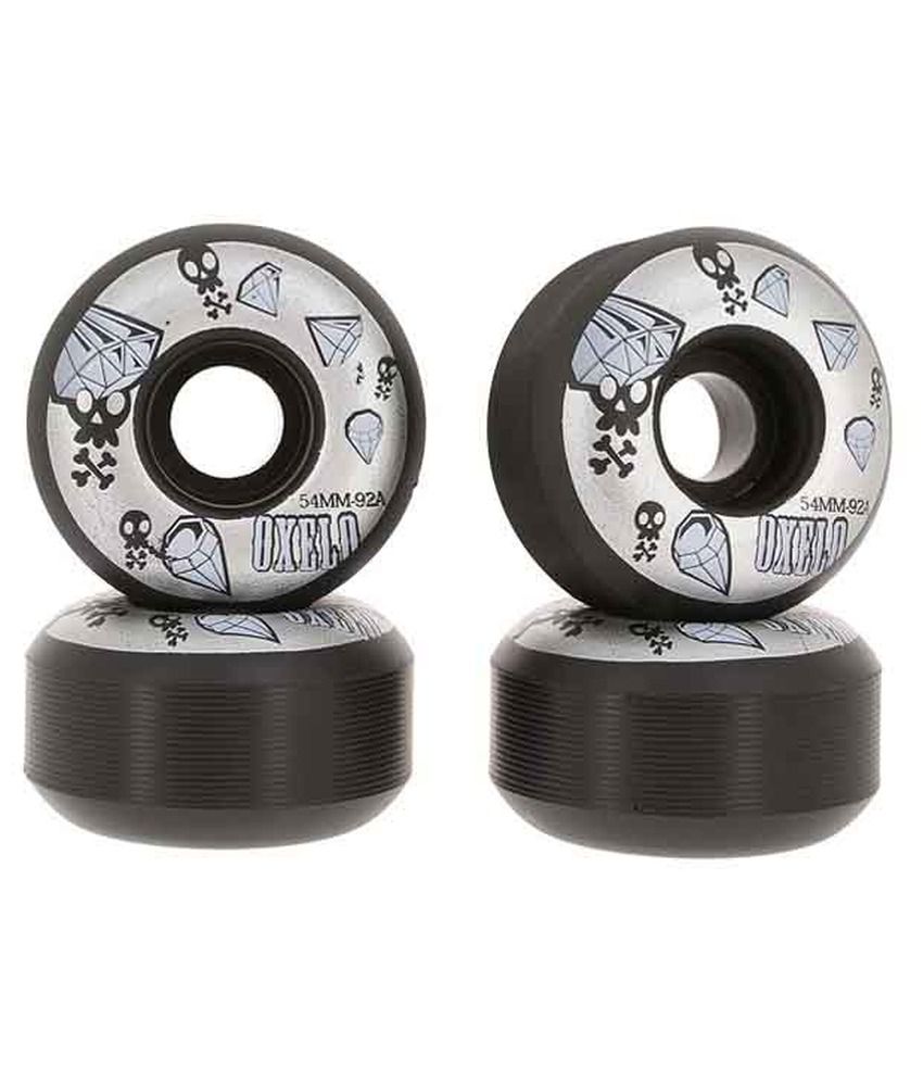 OXELO Skateboard Wheels 92A Blk 54 mm 