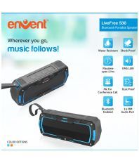Envent LiveFree 530 Bluetooth Speaker â water resistant, shock proof & 10W RMS