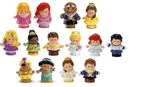 little people disney princess figure pack