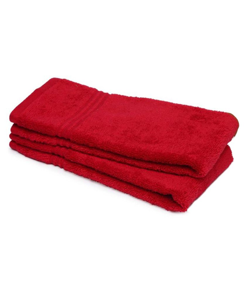EagleShine Buy 1 Get 1 Hand Towel Red Non Terry 33x51 Buy EagleShine
