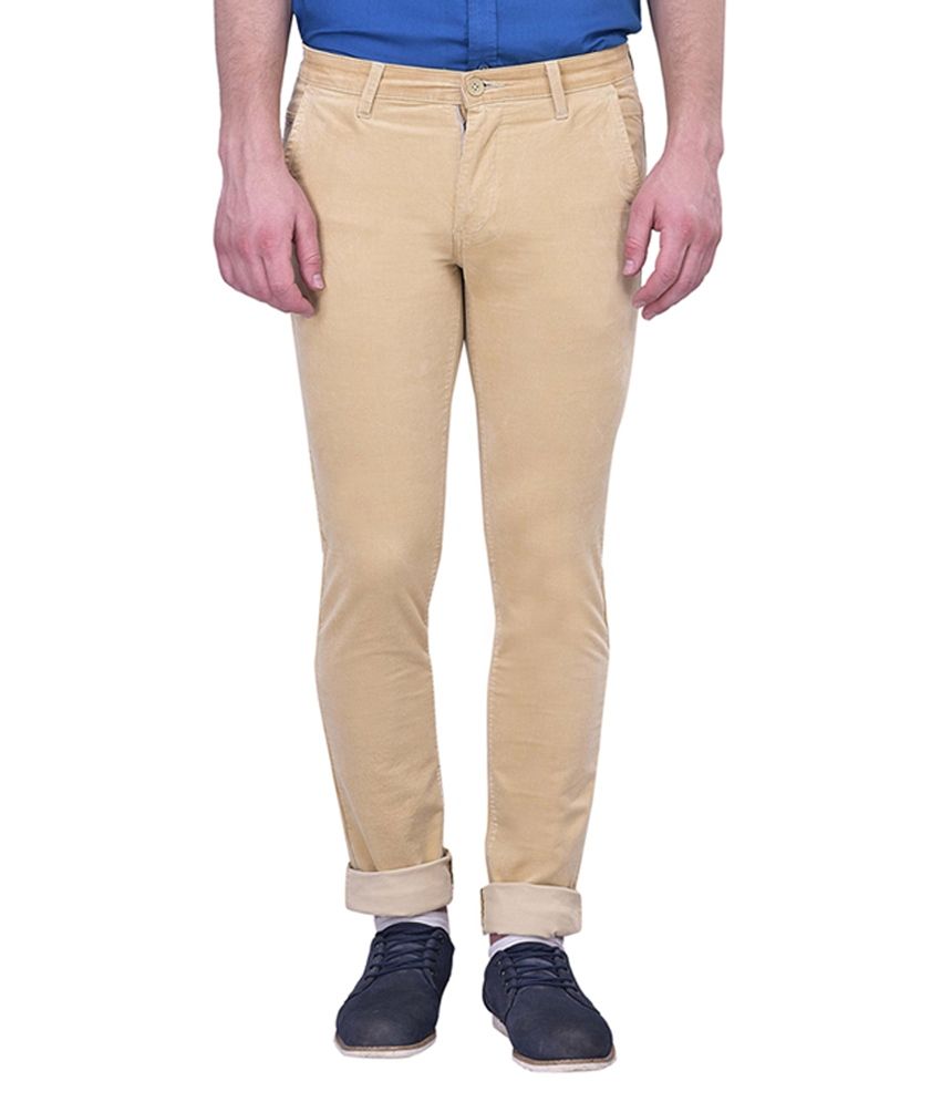 Blue Buddha Beige Slim Fit Flat Trousers  Buy Blue Buddha Beige Slim Fit  Flat Trousers Online at Low Price in India  Snapdeal