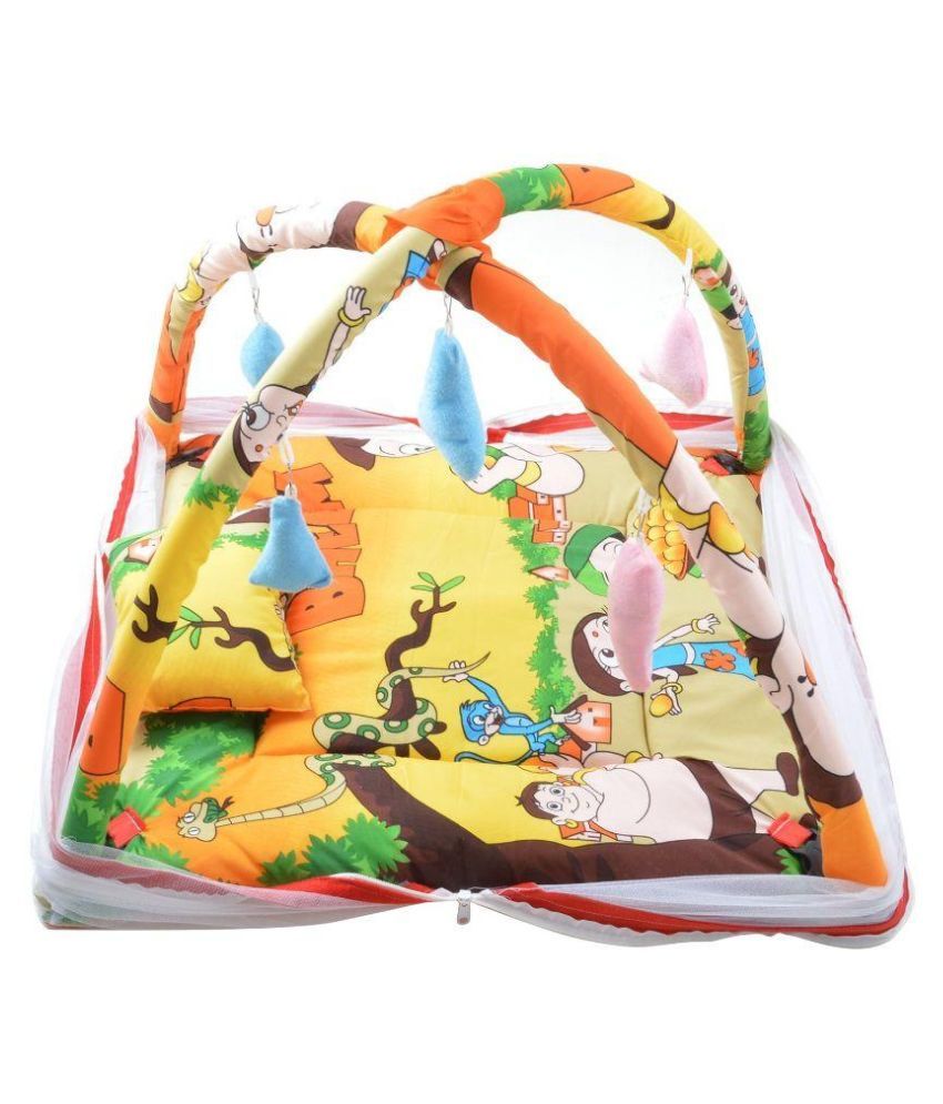 Royal Shri Om Multicolour Cotton Baby Bed with Mosquito Net Buy Royal