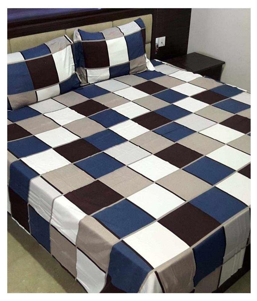 Reliable Trends Queen Cotton Checks Bed Sheet Buy Reliable Trends