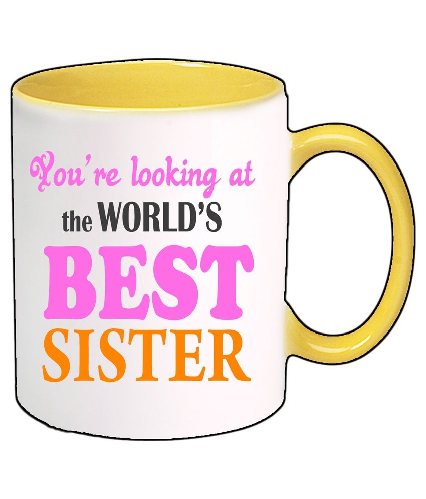 Gifts India BEST SISTER Ceramic Coffee Mug 1 Pcs 325 ml Gifts India BEST SISTER Ceramic Coffee Mug 1 Pcs 325 ml