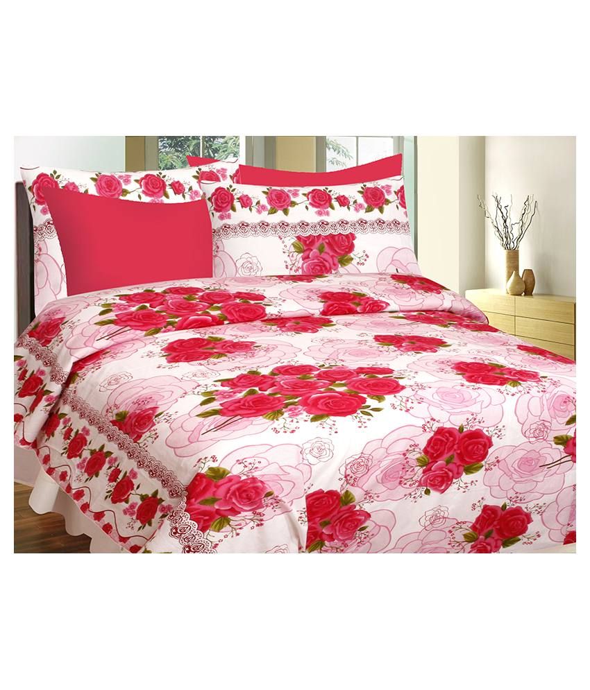Divine Casa Queen Cotton Floral Bed Sheet Buy Divine Casa Queen