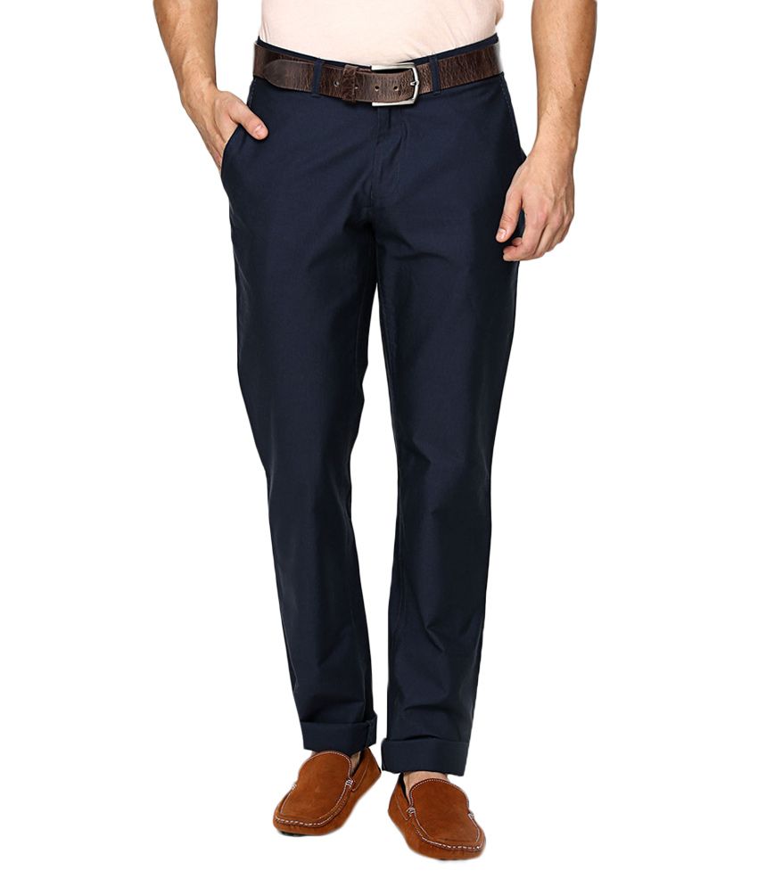 navy blue formal trousers