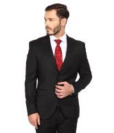BLACKBERRYS Black Regular Fit Single-Breasted Suit