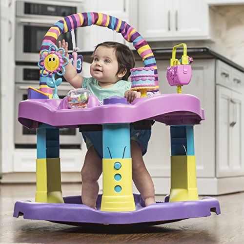 evenflo exersaucer orange and blue