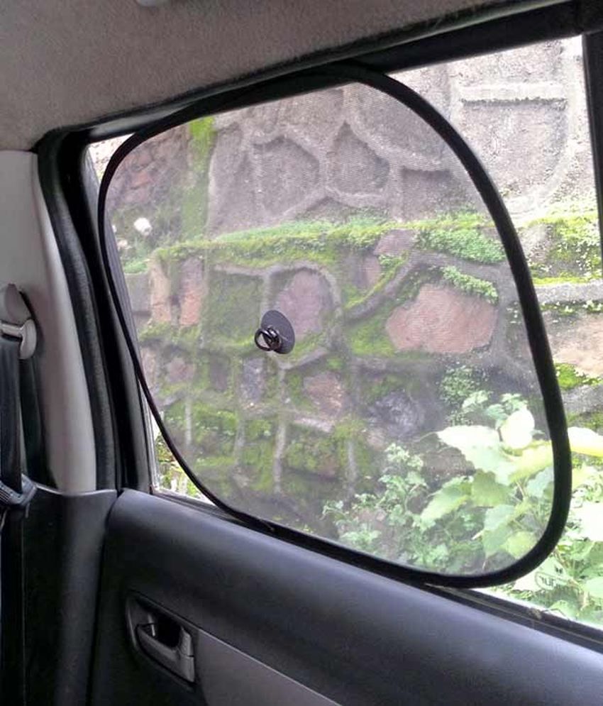 Raaisin Black Nylon Car Sunshade Set of 2 Buy Raaisin Black Nylon Car Sunshade Set of 2