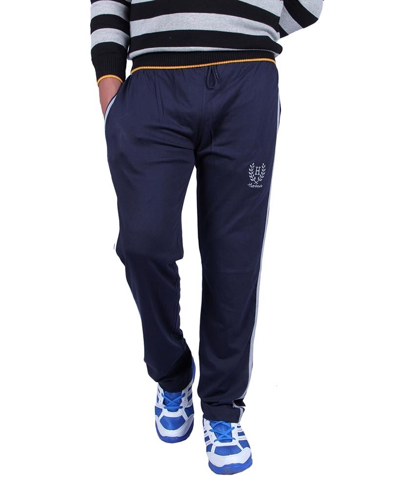 navy trackpants