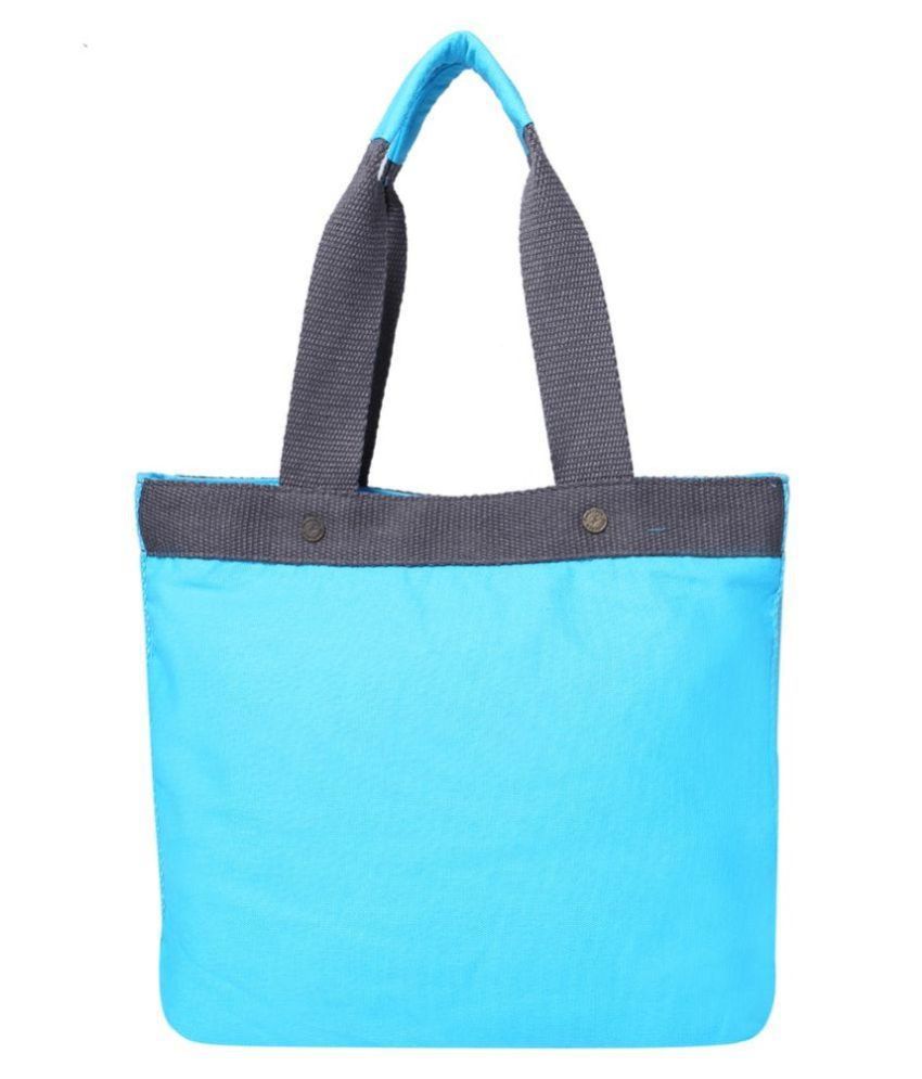 Fastrack Blue Canvas Tote Bag - Buy Fastrack Blue Canvas Tote Bag ...