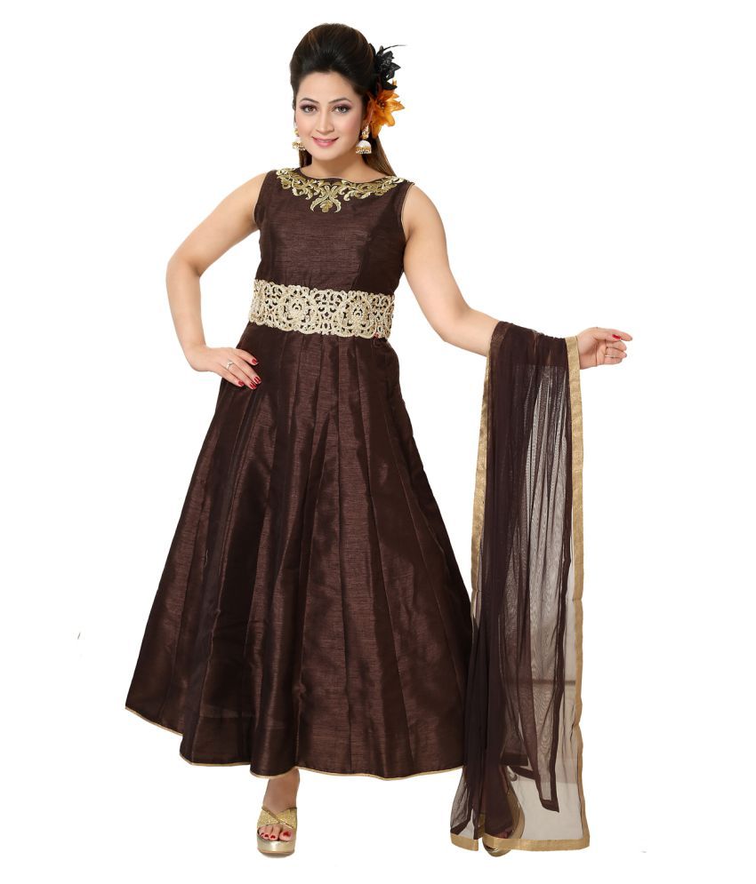 PC Chandan Creation Bangalore Silk Kurti With Churidar Stitched Suit