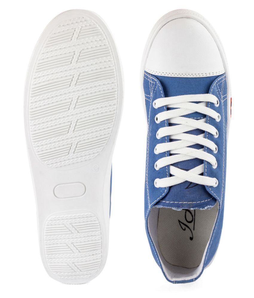 pale blue canvas shoes