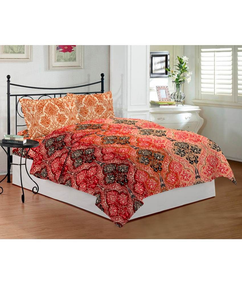 Bombay Dyeing Royal Touch Red Double Bedsheet Buy Bombay Dyeing Royal Touch Red Double
