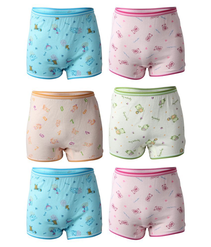 Bodycare Printed Unisex Bloomer Pack of 6