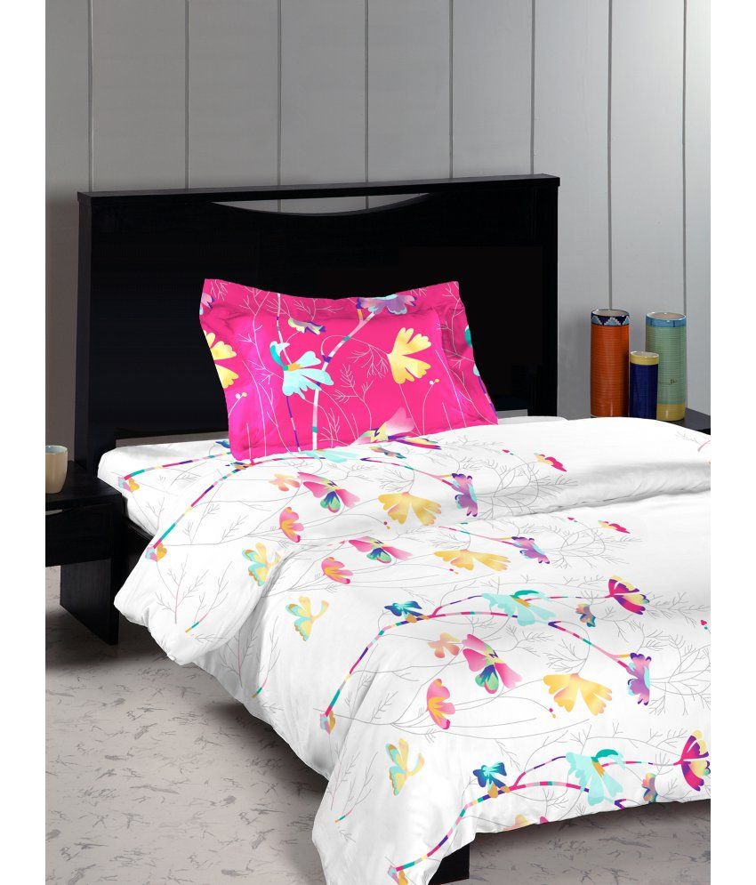 Bombay Dyeing Single Cotton Floral Bed Sheet Buy Bombay Dyeing Single