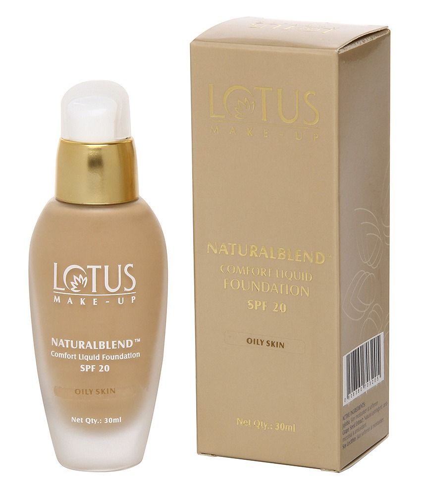 Lotus Natural Blend Comfort For Oily Skin With Spf 20 Liquid Foundation