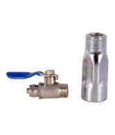 Roservice - Steel Inlet +Valve/Connector Ro/Uv/Water Filter Purifier Complete Set