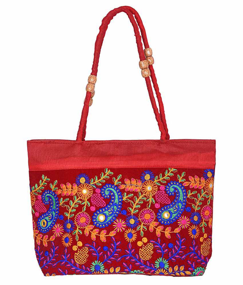 Magnus Red Fabric Shoulder Bag - Buy Magnus Red Fabric Shoulder Bag ...