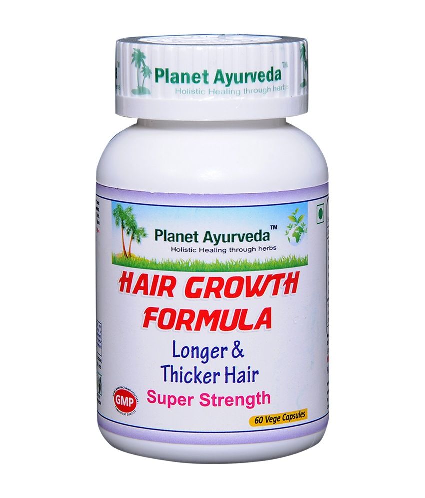 Planet Ayurveda Hair Growth Formula - 500 mg 60 Capsules: Buy Planet