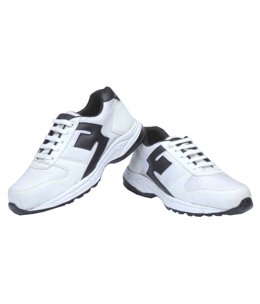 black and white track shoes