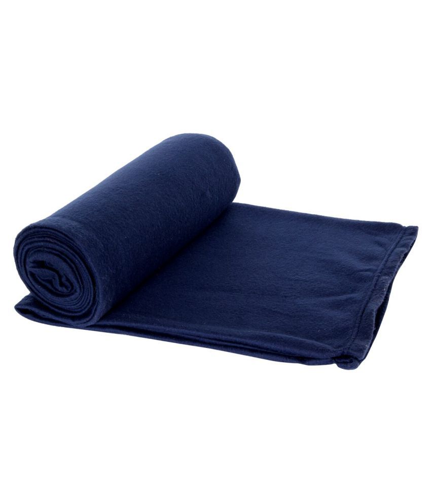 Aazeem Single Polyester Plain Blanket Buy Aazeem Single Polyester