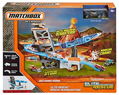matchbox real adventure rescue headquarters playset