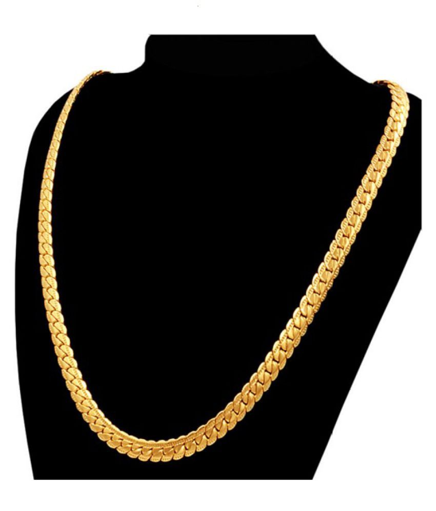 Anvi Jewellers Gold Plated Brass Chain Buy Anvi Jewellers Gold Plated