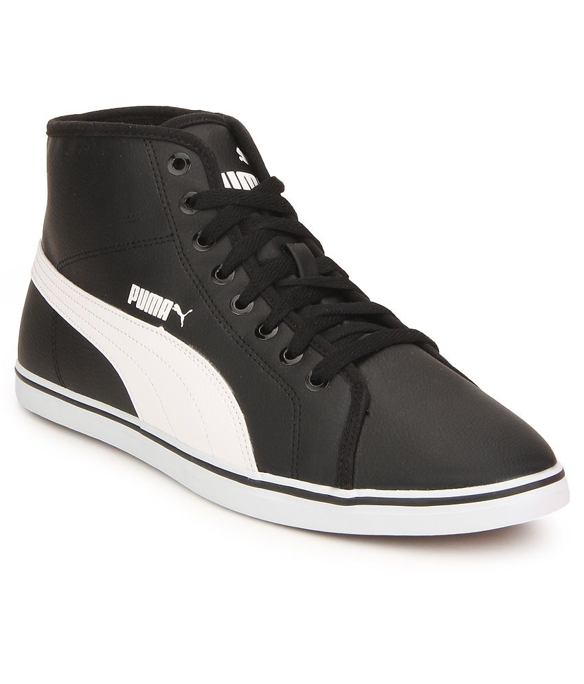 puma black shoes without laces