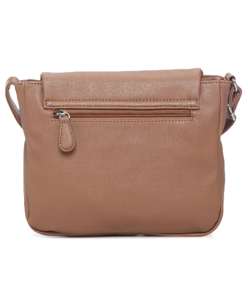 Lavie Brown Synthetic Sling Bag - Buy Lavie Brown Synthetic Sling Bag ...