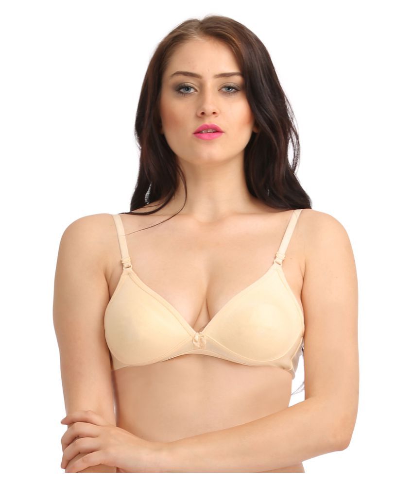     			Clovia Cotton Non Padded Women's Everyday Bra ( Beige )