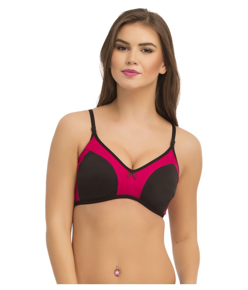     			Clovia Black Cotton Bras