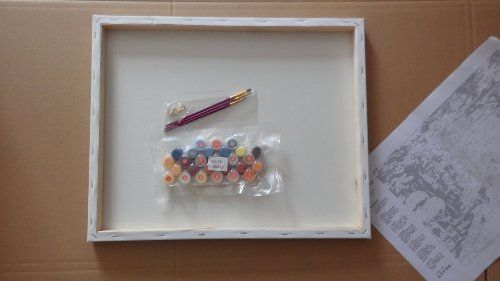 Framed Pbn Paint By Number Kits With Wooden Frame Night Prague 16" X 20