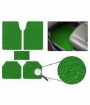 U E Green Rubber Car Floor Mat - Set of 5