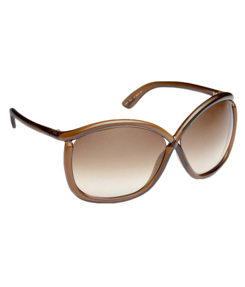 Tom Ford Brown Oversized Sunglasses ( CHARLIE 201 48F|64 ) - Buy Tom ...
