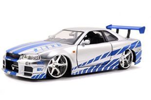 Fast Furious Brian S Nissan Skyline Gt R R34 1 24 Scale Silver Buy Fast Furious Brian S Nissan Skyline Gt R R34 1 24 Scale Silver Online At Low Price Snapdeal