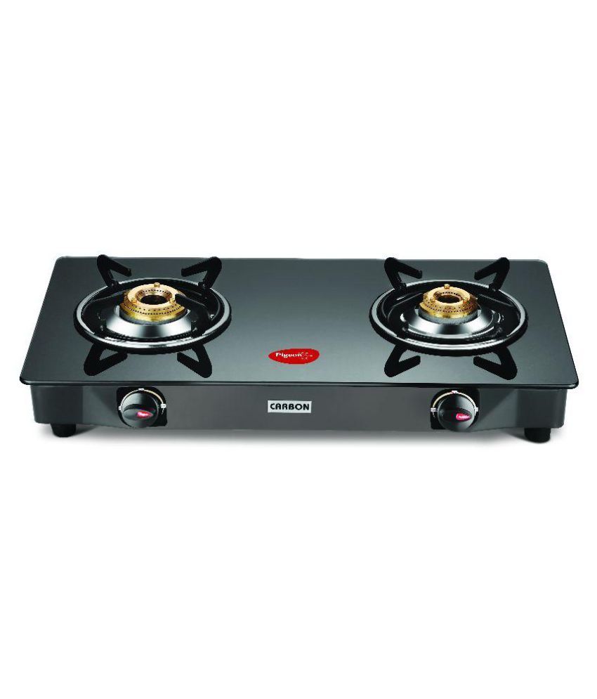 stove gas burner 2 Glass Gas Stove Carbon available at Manual Burner 2 Pigeon